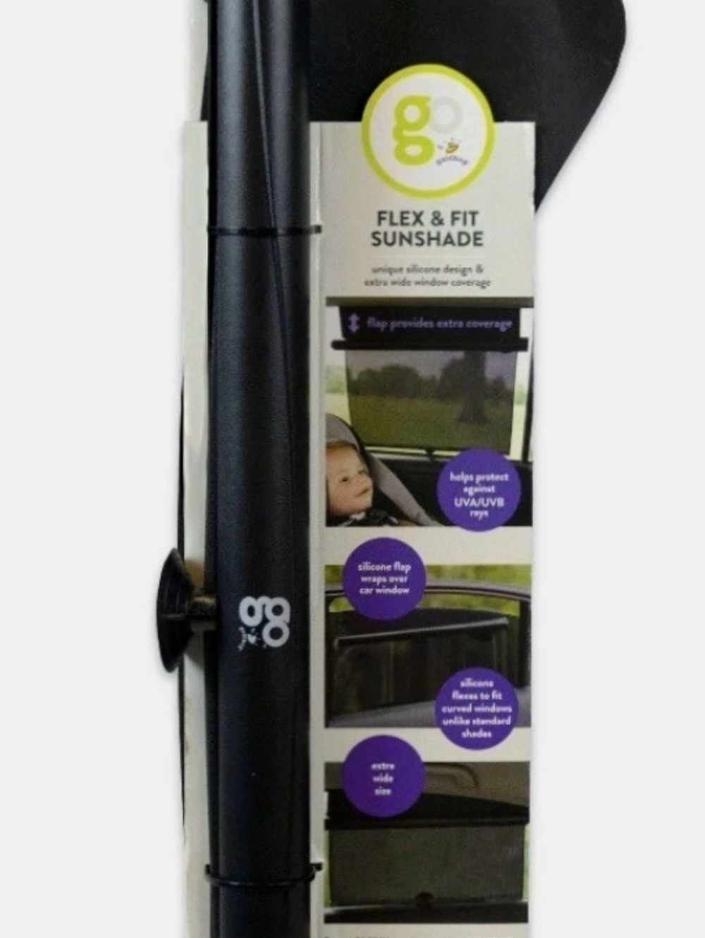 Window Shade By Goldbug car Flex & Fit Sunshade - Black